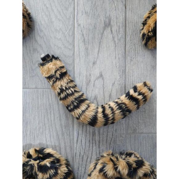 Adult / Child Tiger Costume Wrists Ankles & Tail Set Cosplay Party One Size - Picture 3 of 5